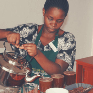 Kaffeeverkostung Musasa-Kooperative