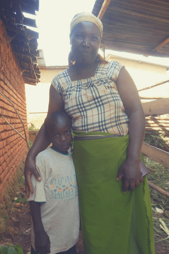 Odette und ihr Adoptivsohn