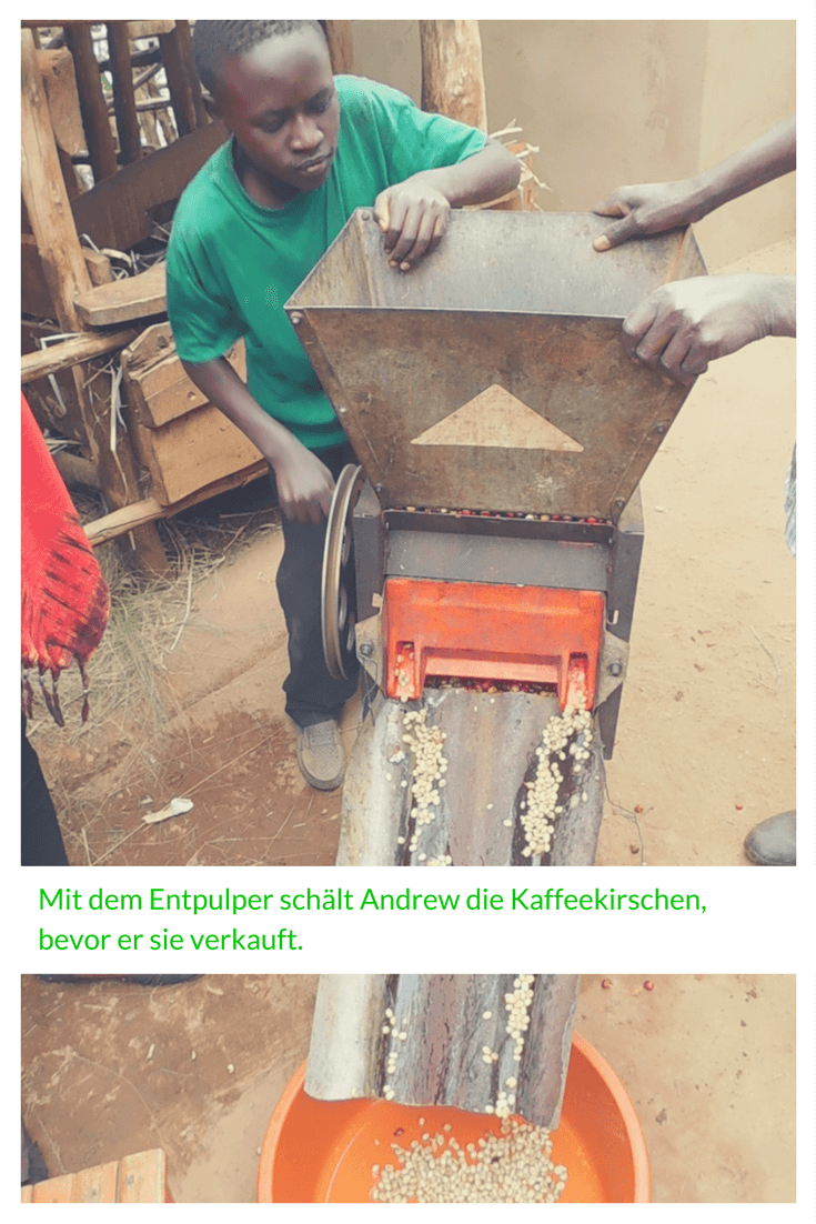Andrew mit seinem Entpulper