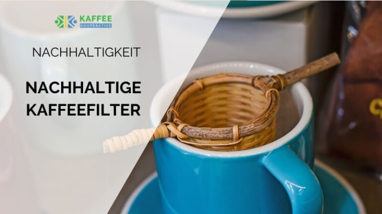 Kaffeetasse mit Filter aus Holz