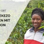 Kaffeebäuerin in Ruanda