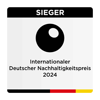 Logo Sieger Internationaler Deutscher Nachhaltigkeitspreis 2024