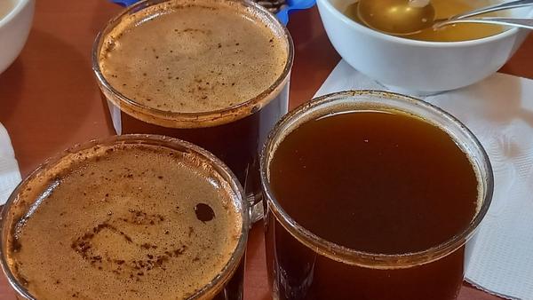 Aufgebrühter Angelique's Finest Kaffee.